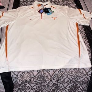 Brand new 3xl Nike dri fit texas longhorns polo shirt.
